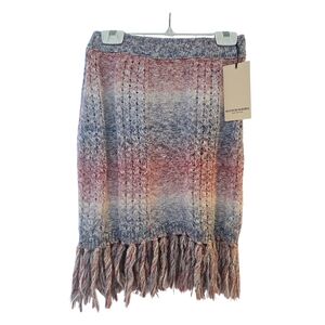Scotch & Soda Multicolor Knit Fringe Skirt
